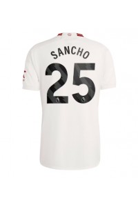 Manchester United Jadon Sancho #25 Jalkapallovaatteet Kolmaspaita 2023-24 Lyhythihainen